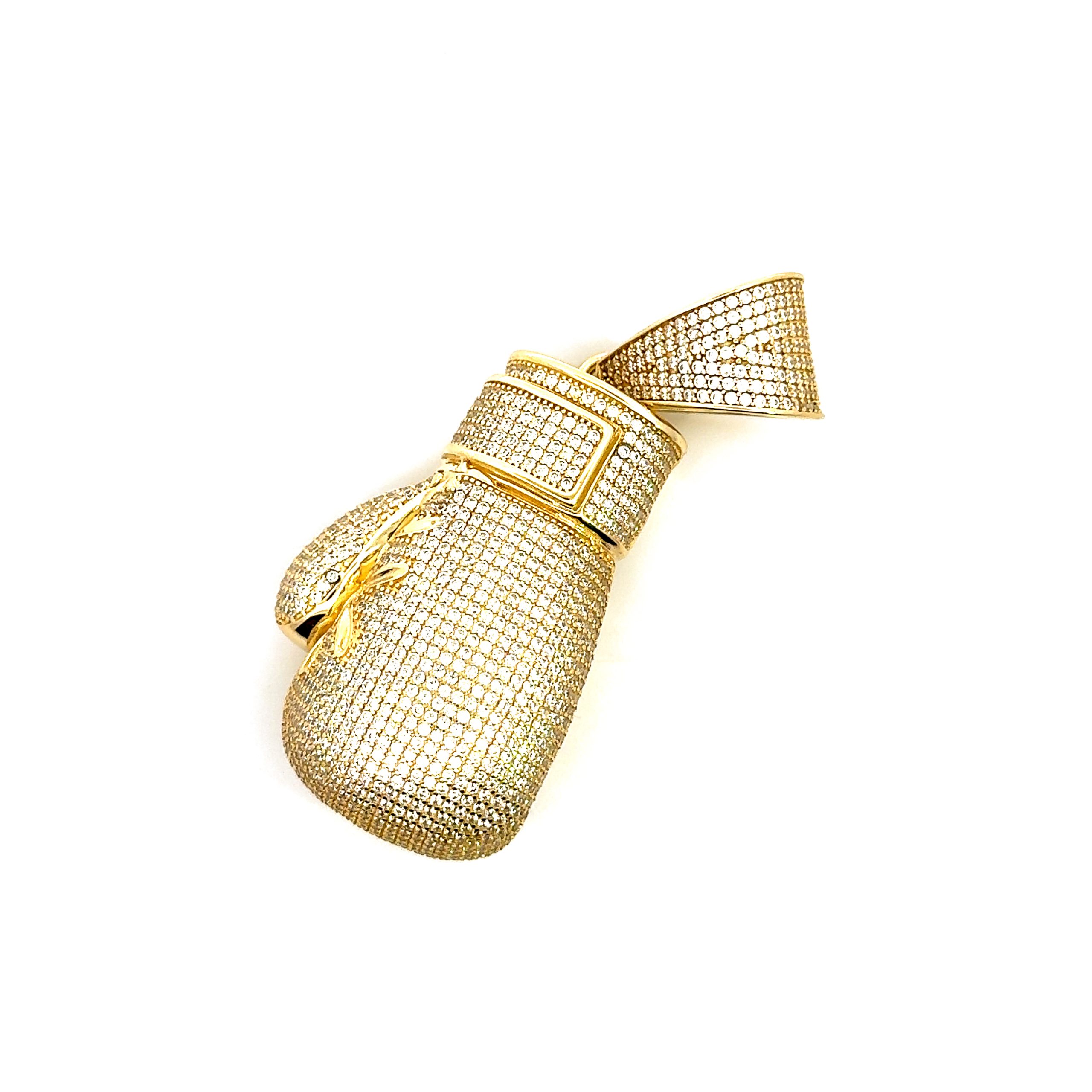 9K Yellow Gold Classic Realistic Boxing Glove EXCLUSIVE